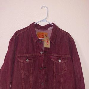 Levi’s mens large red jean jacket
